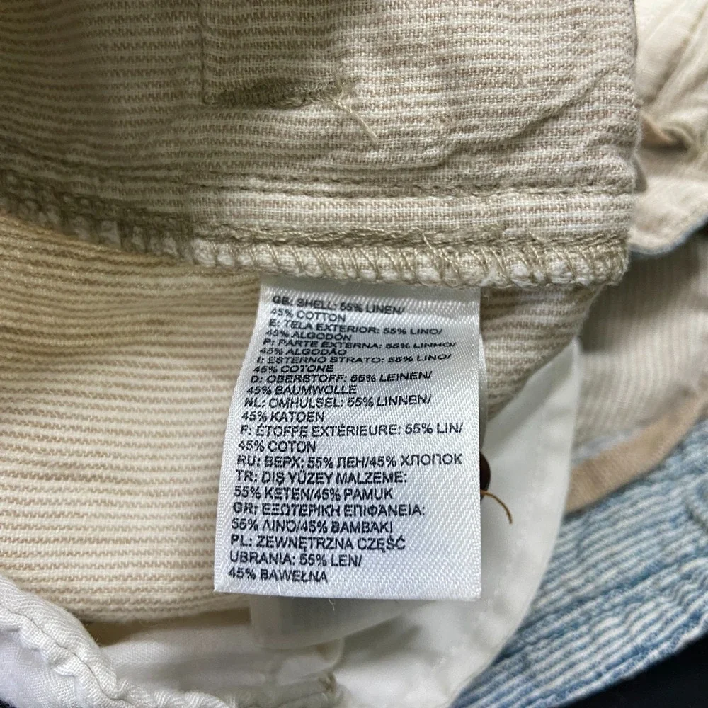 The North Face Pants Womens 2 Beige Corduroy Linen Flared Bootcut Wide Leg - Picture 8 of 10